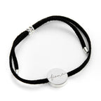 Personalised Always with You Name Black Bracelet