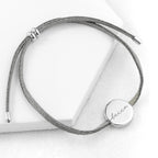 Personalised Always with You Name Grey Bracelet
