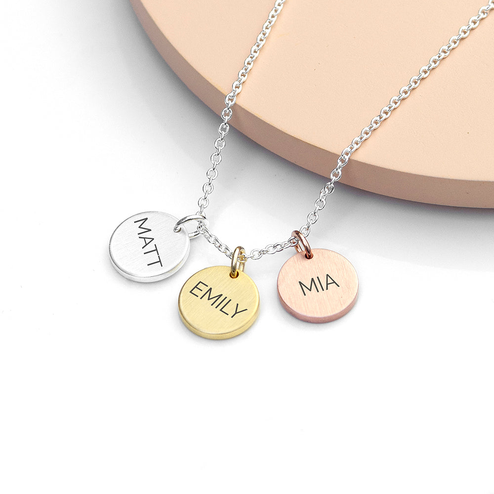 Personalised My Family Discs Necklace