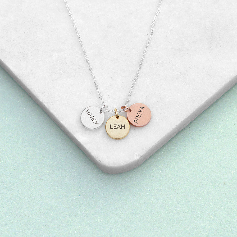Personalised My Family Discs Necklace