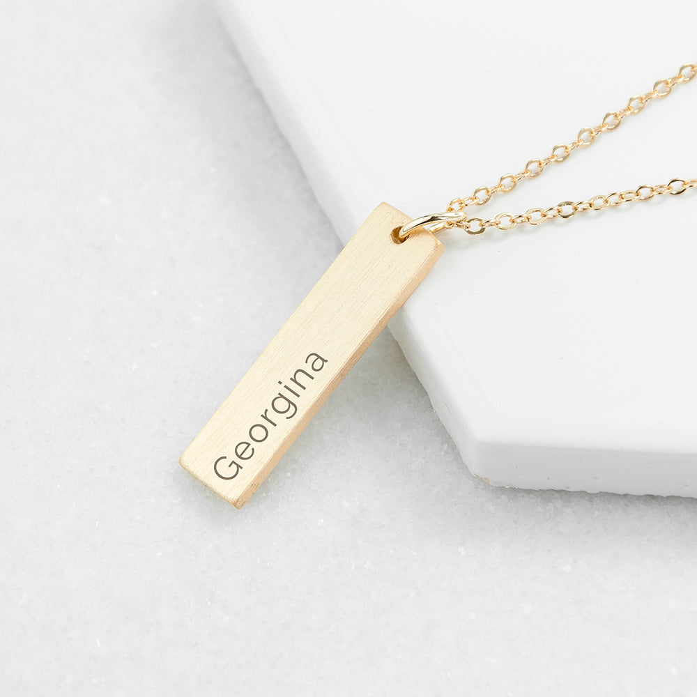Personalised Statement Bar Necklace