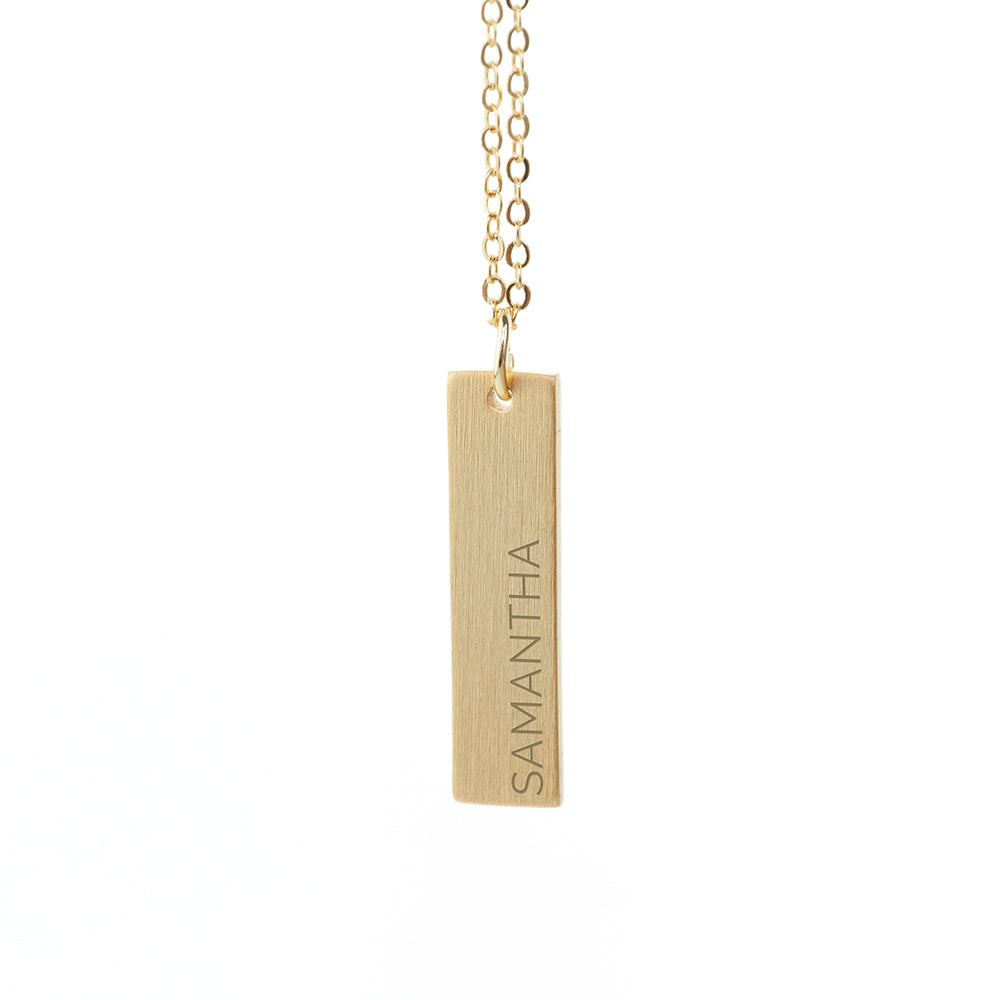 Personalised Statement Bar Necklace