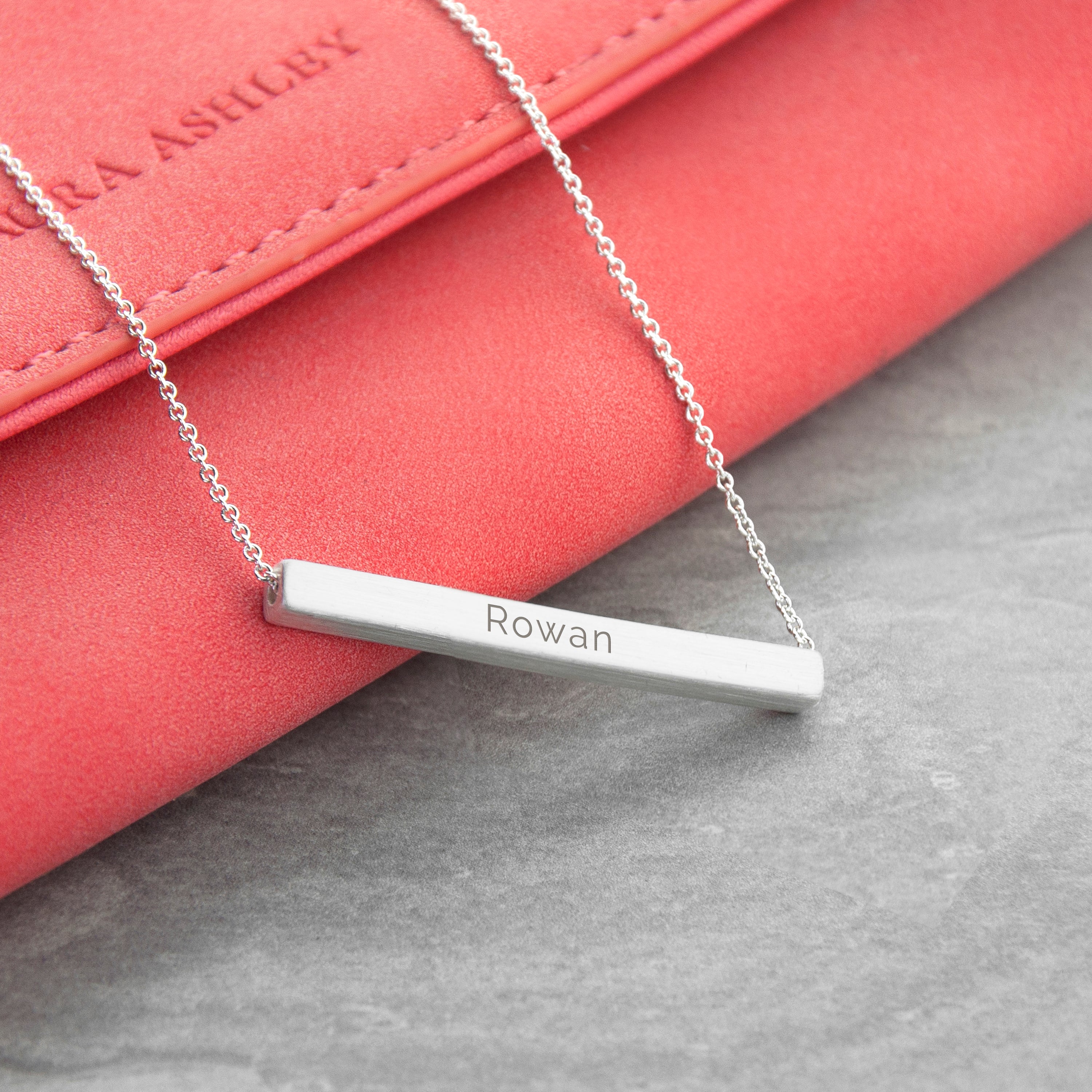 Personalised Horizontal Bar Necklace