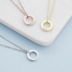 Personalised Mini Ring Necklace
