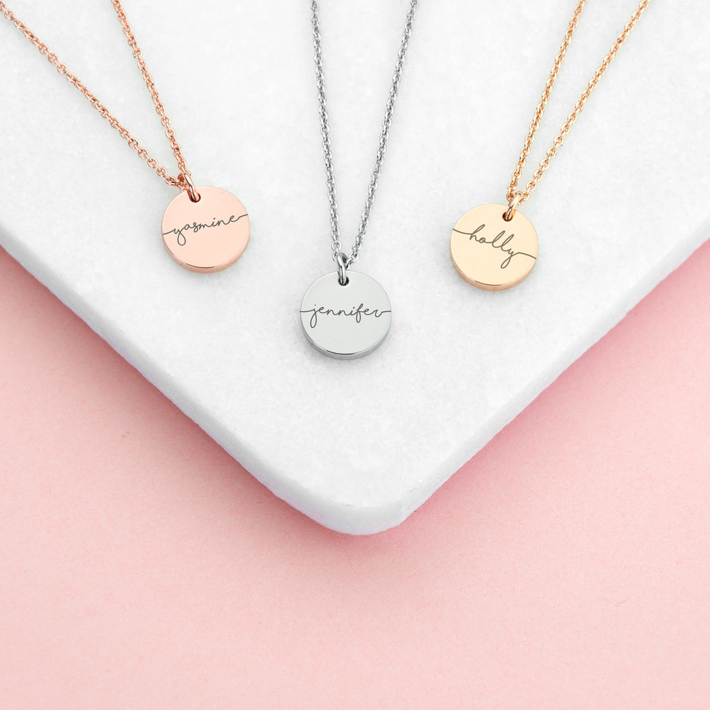 Personalised Disc Necklace