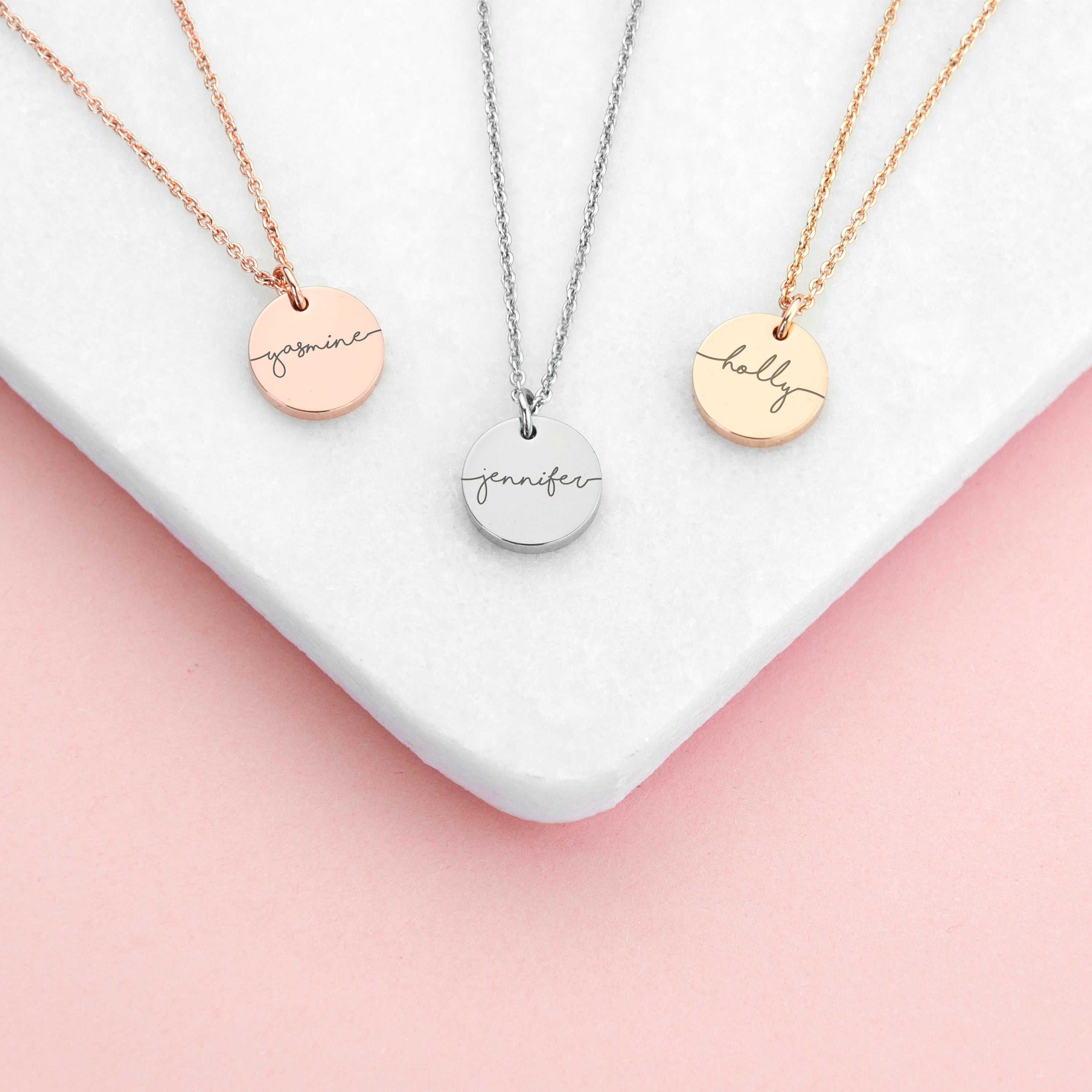 Personalised Disc Necklace