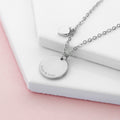 Personalised Heart and Disc Family Necklace