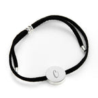 Personalised Always with You Initial Black Bracelet