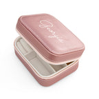 Personalised Pink Travel Jewellery Case