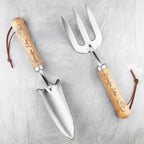 Personalised Luxe Silver Trowel and Fork Set