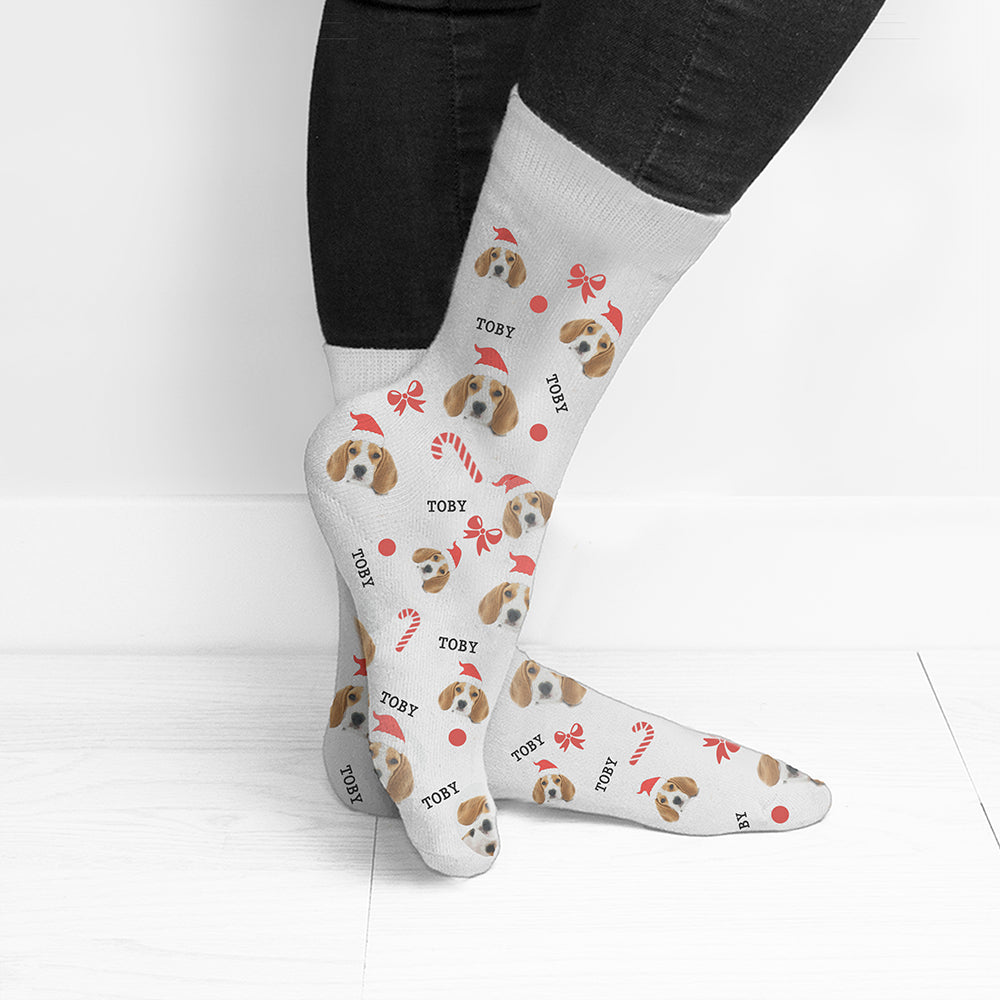 Personalised Christmas Pet Photo Socks