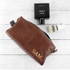 Personalised Vintage Style Wash Bag
