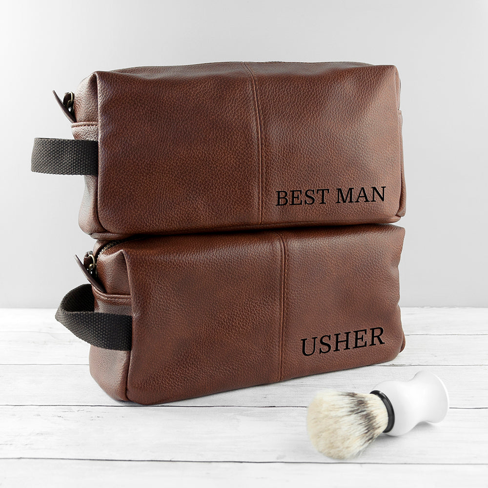 Personalised Vintage Style Wash Bag