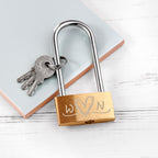 Personalised Couples' Padlock