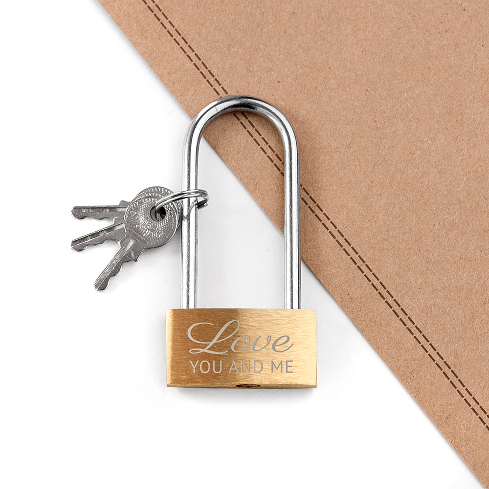 Personalised Lovers' Padlock