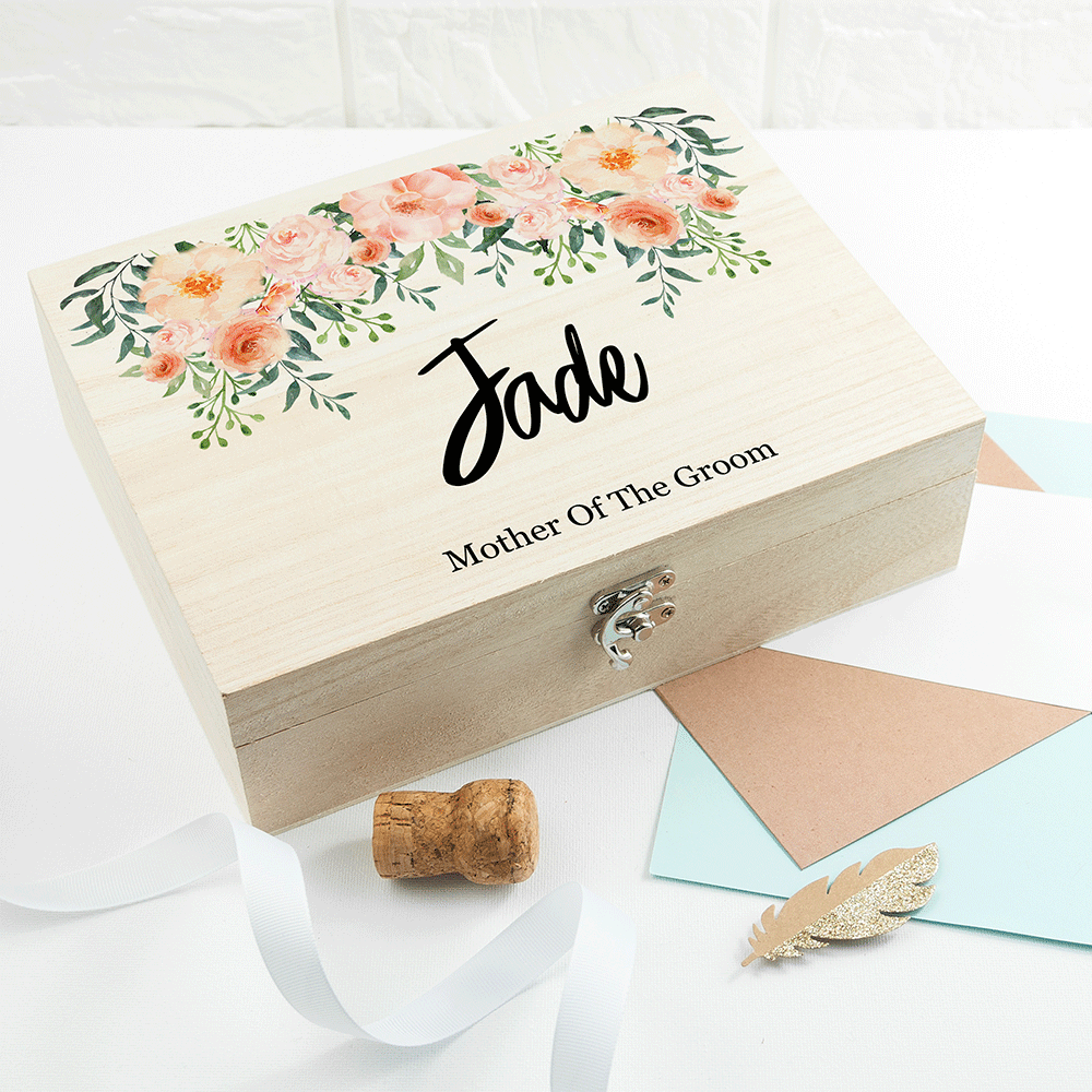 Personalised Floral Bridesmaids Box
