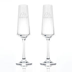 Personalised Couples' Champagne Flute Set