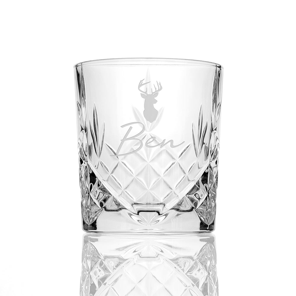 Personalised Crystal Icon Whisky Tumbler