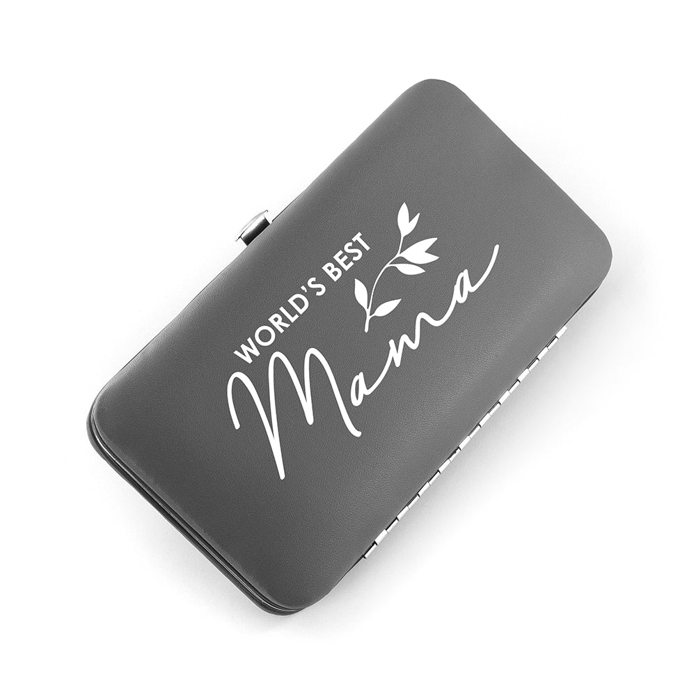 Personalised Best Mama Manicure Set - Grey