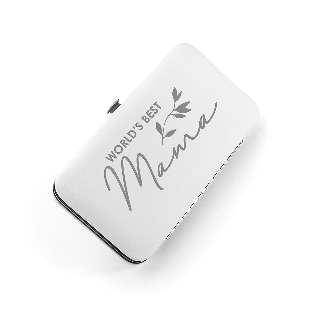 Personalised Best Mama Manicure Set - White