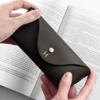 Personalised Origami Leather Glasses Case