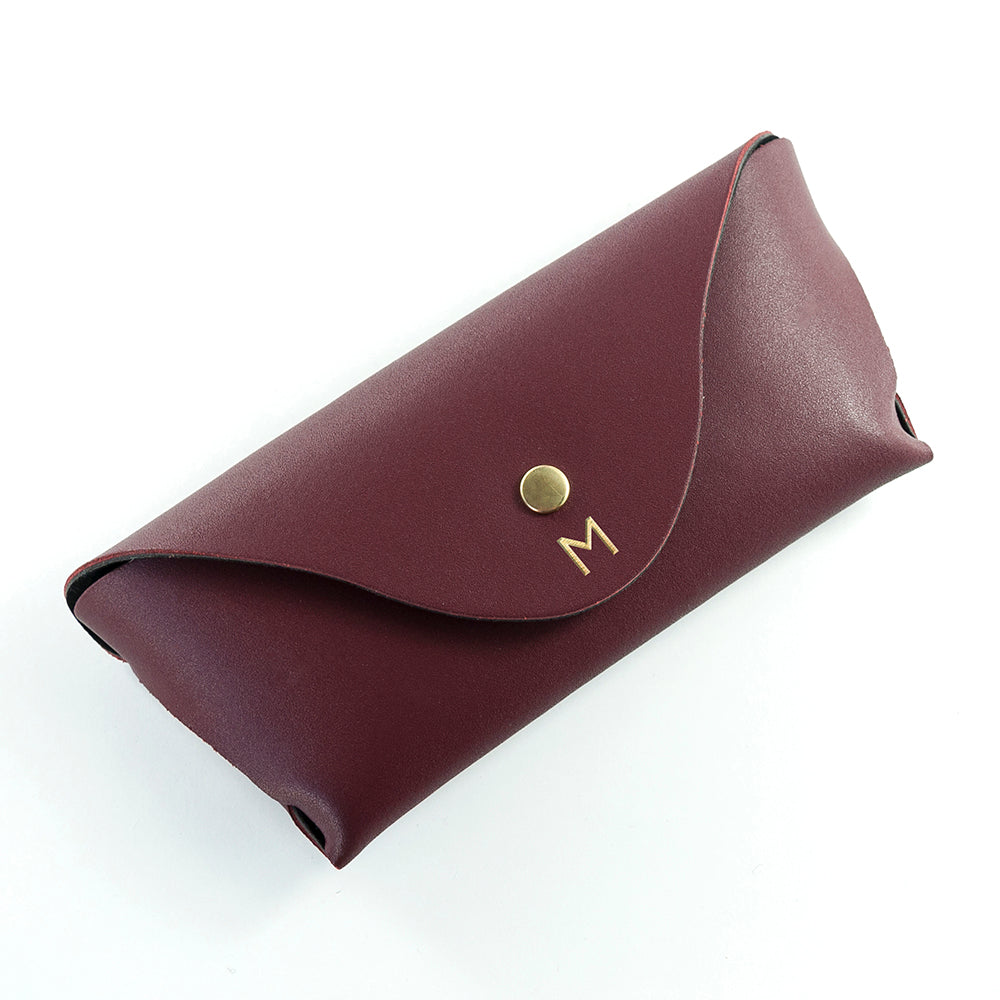 Personalised Origami Leather Glasses Case