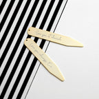 Personalised Handwriting Collar Stiffeners - Gold