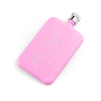 Personalised Handwriting Pink Slimline Flask