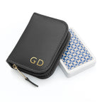 Personalised Leather Playing Card Case