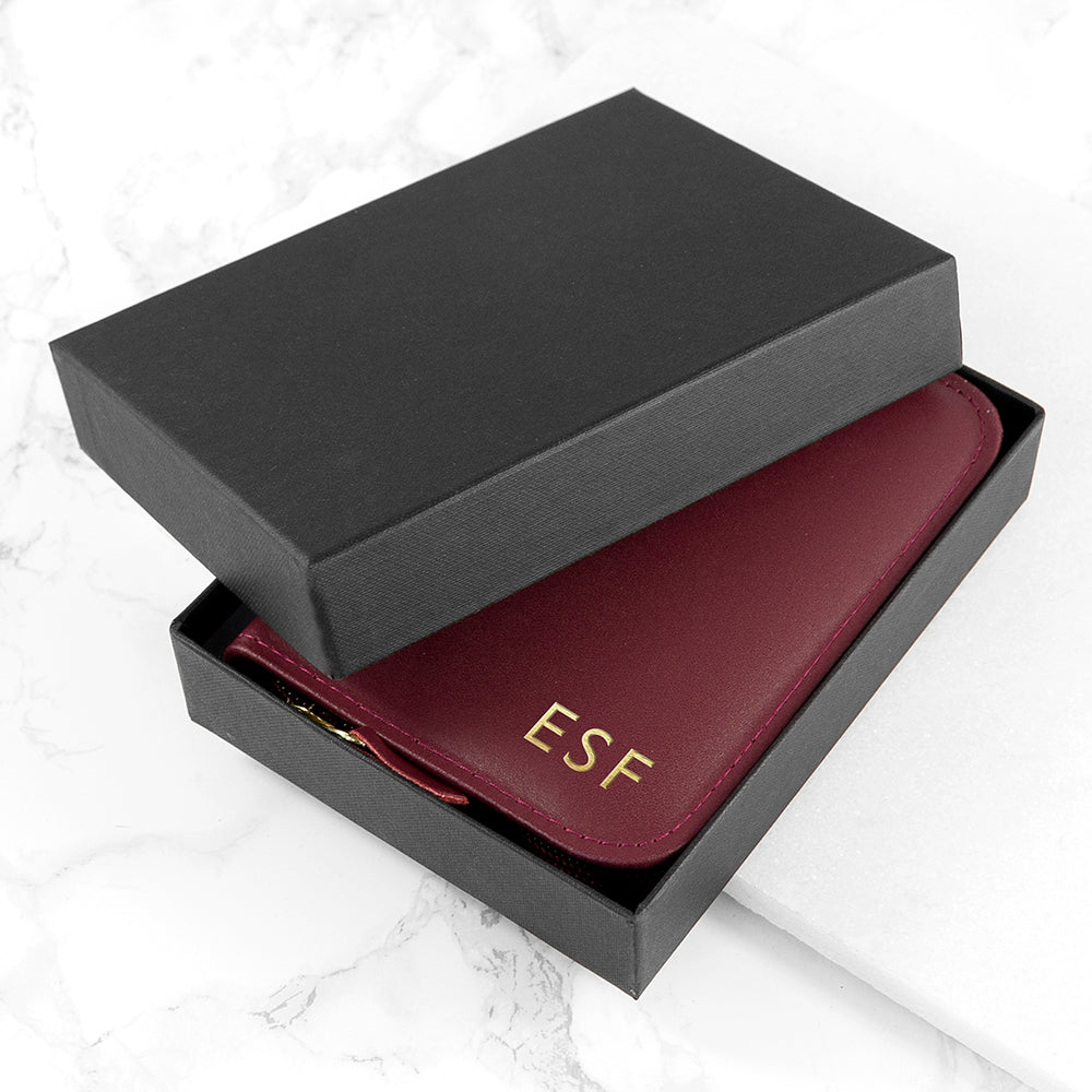 Personalised Leather Double Playing Card Case