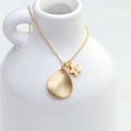 Personalised Matte Star and Drop Necklace