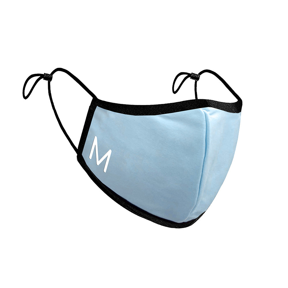 Personalised Face Covering in Cornflower Blue