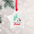 Personalised Christmas Deer Decoration