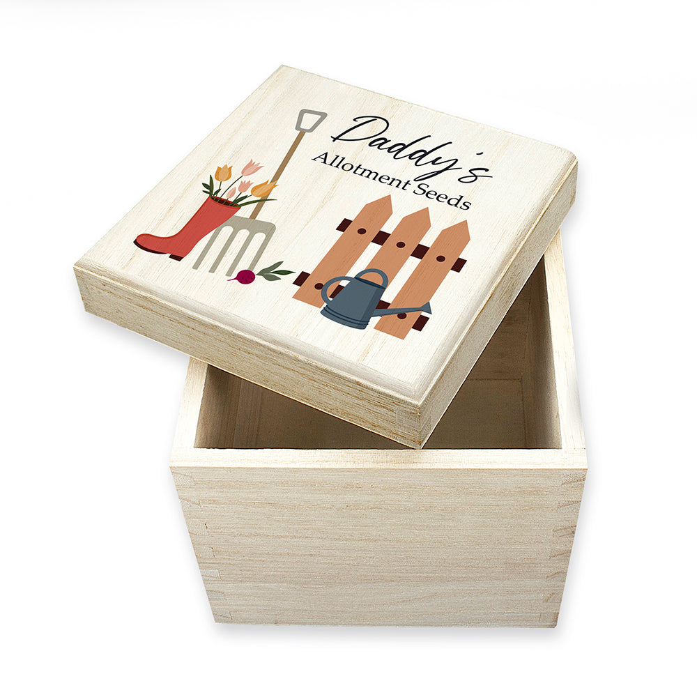 Personalised Allotment Seeds Box