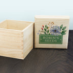 Personalised Flower Seeds Box