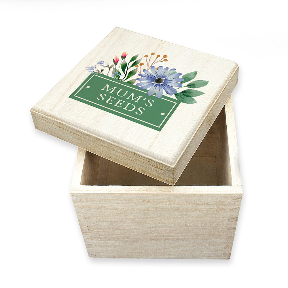 Personalised Flower Seeds Box