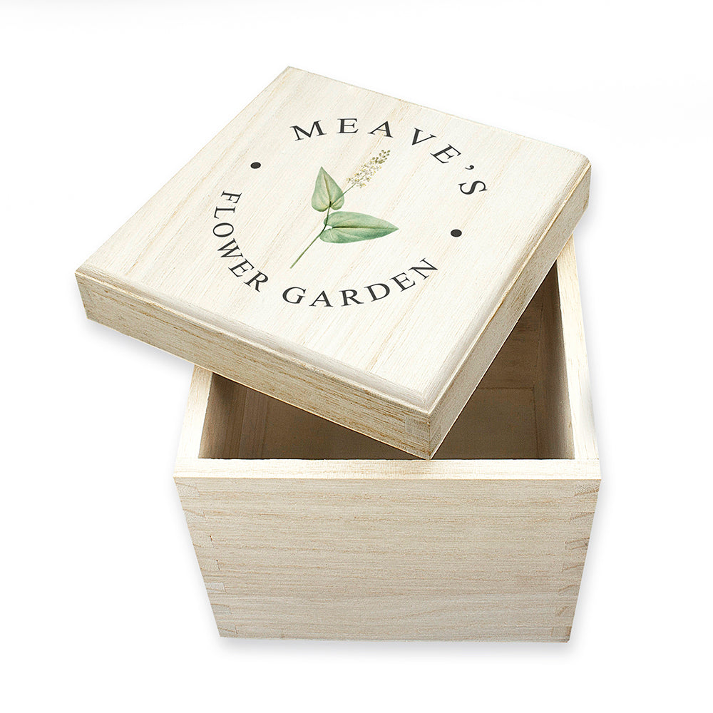 Personalised Flower Garden Seeds Box