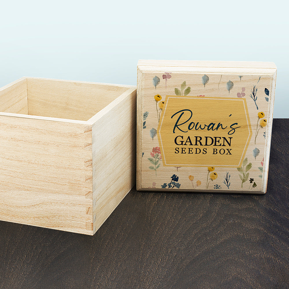 Personalised Botanical Seeds Box