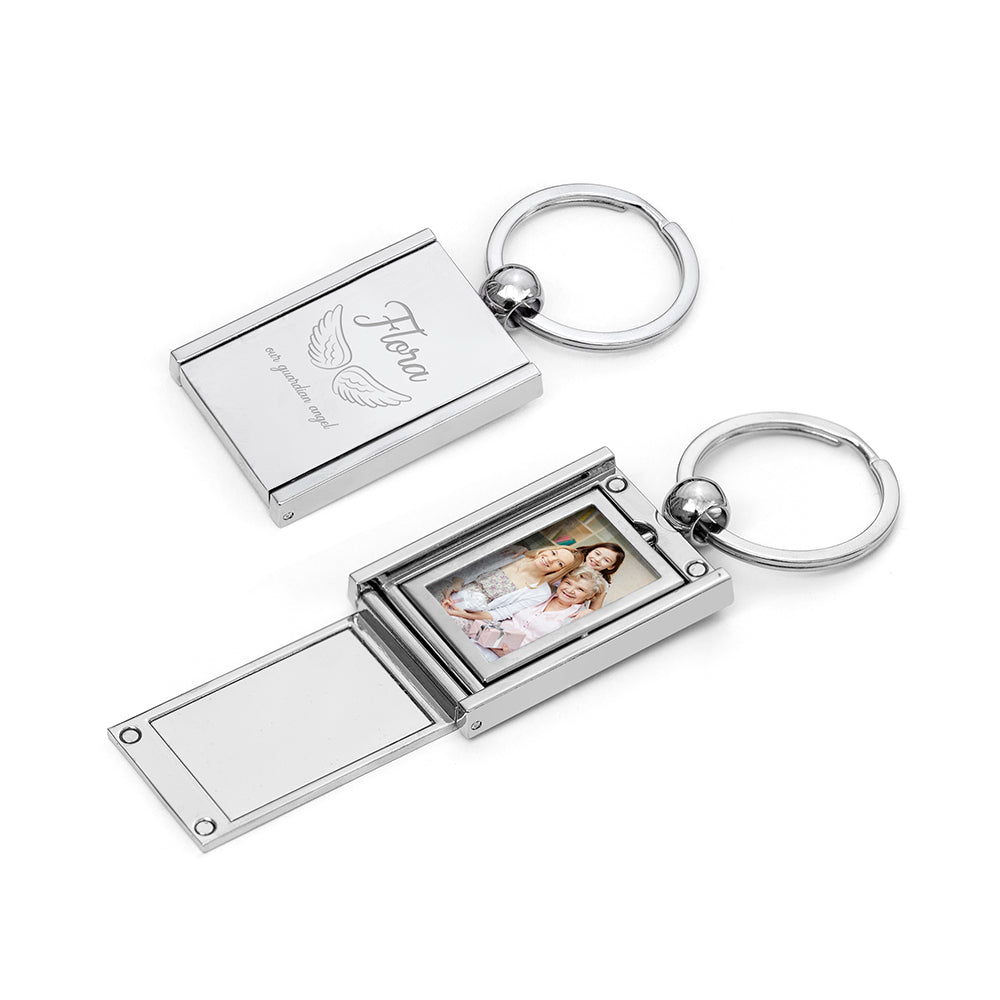 Personalised Guardian Angel Frame Keyring