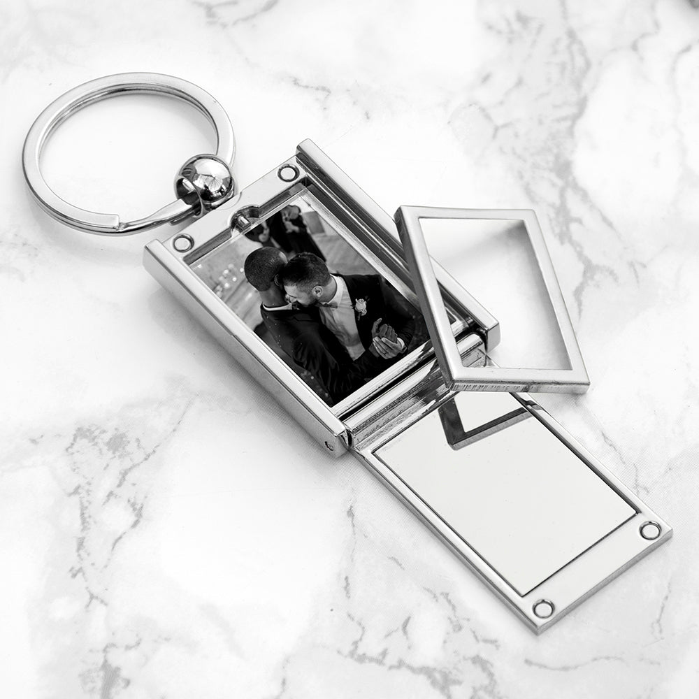 Personalised I Love You Mini Frame Keyring
