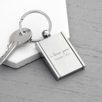 Personalised I Love You Mini Frame Keyring