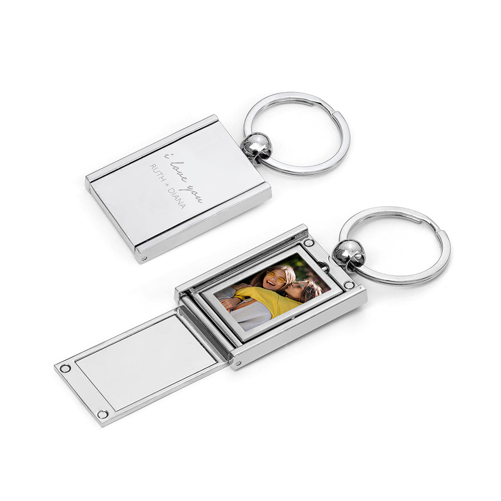 Personalised I Love You Mini Frame Keyring