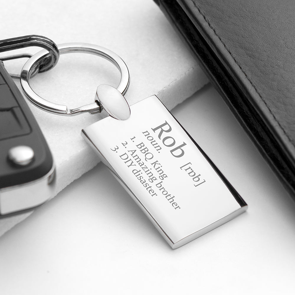Personalised Definition Keyring