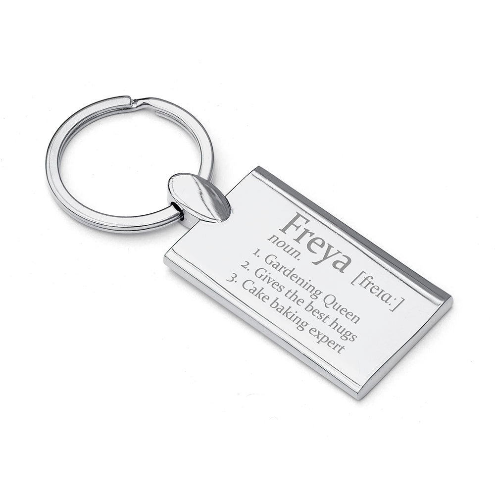 Personalised Definition Keyring