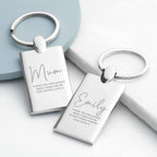 Personalised Special Person Rectangle Keyring