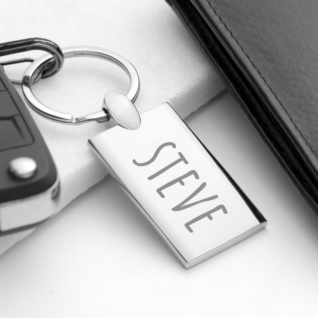 Personalised Rectangle Keyring