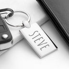 Personalised Rectangle Keyring