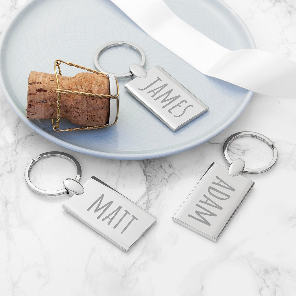 Personalised Rectangle Keyring