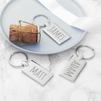 Personalised Rectangle Keyring