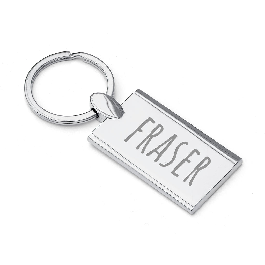 Personalised Rectangle Keyring